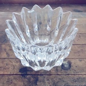 Orrefors vintage crystal bowl Fleur